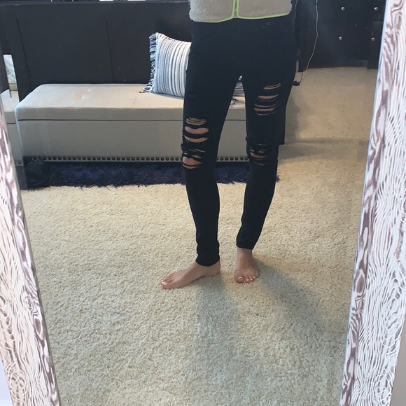 Express Denim - Express mid rise legging jeans size 2